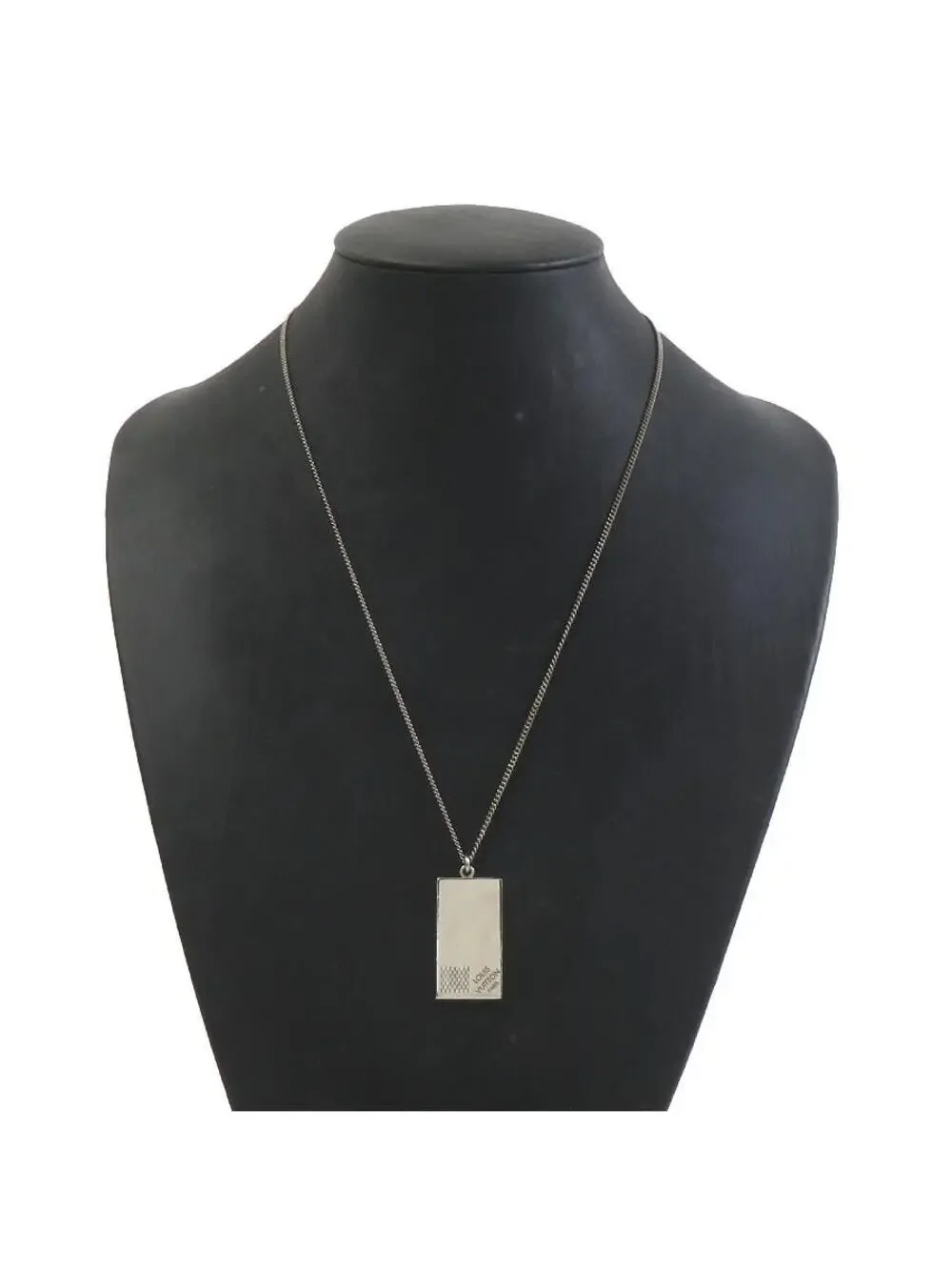 Auth Louis Vuitton Necklace Silver #302779L25B
